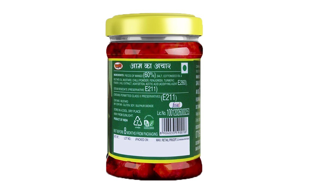 Suruchi Mango Pickle    Plastic Jar  325 grams